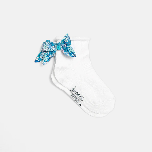 Toddler girl socks with bow