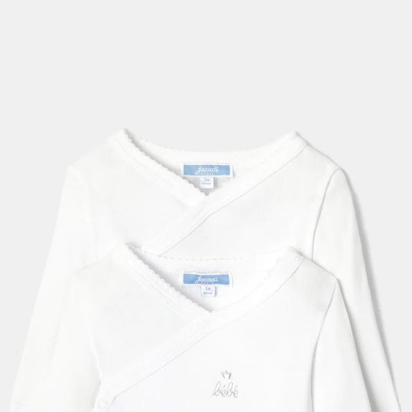 Baby set of 2 long-sleeved bodysuits