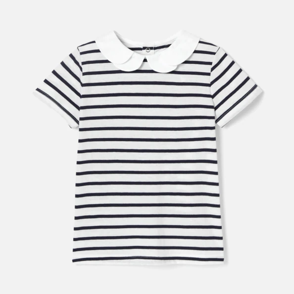 Girl striped polo shirt