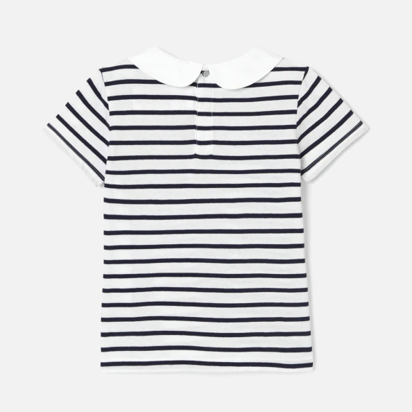 Girl striped polo shirt