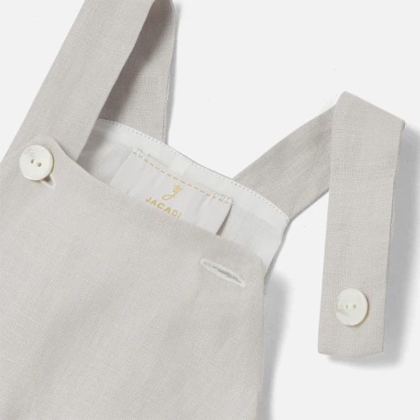 Baby boy linen overalls