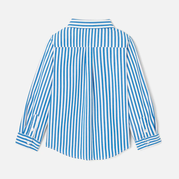 Child striped poplin shirt