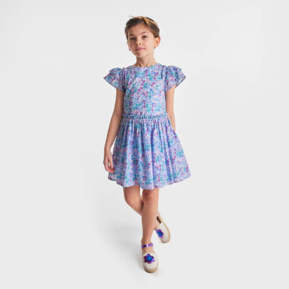 Girl dress in Liberty fabric