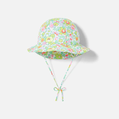Baby girl hat in Liberty fabric