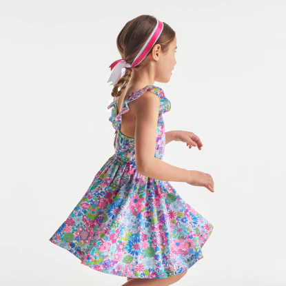 Girl dress in Liberty fabric
