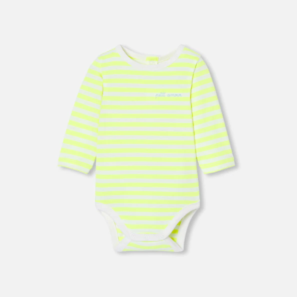Baby striped bodysuit