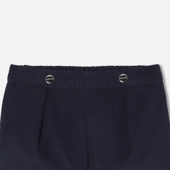 Baby girl shorts in velvet