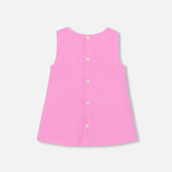 Baby girl velvet pinafore dress