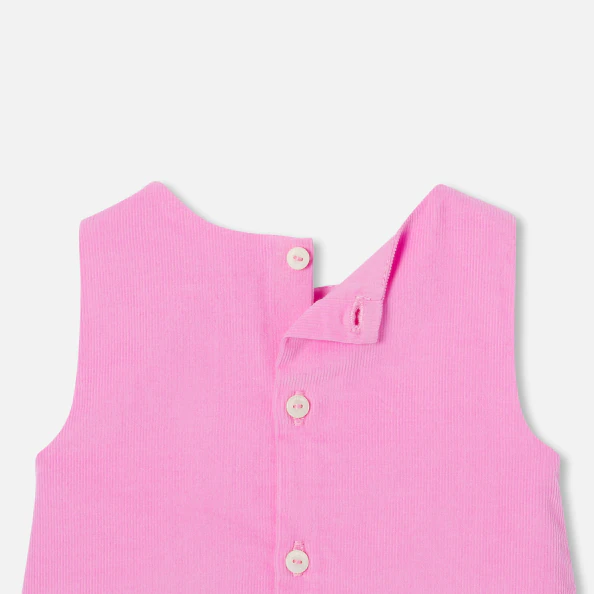 Baby girl velvet pinafore dress