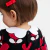 Baby girl jumper in jacquard knit