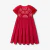 Girl bi-material dress