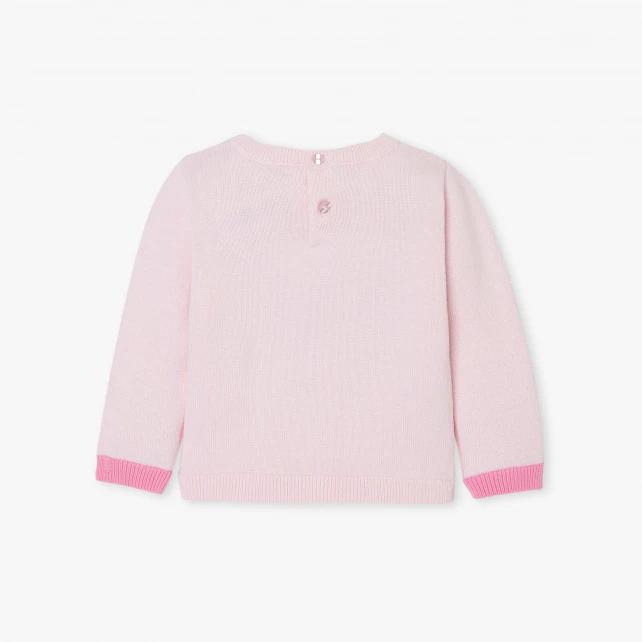 Baby girl intarsia jumper