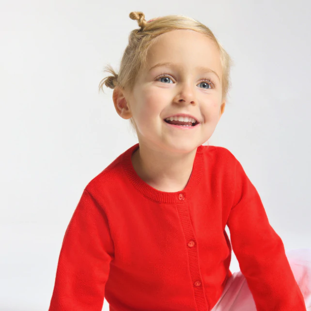 Baby girl jersey cardigan