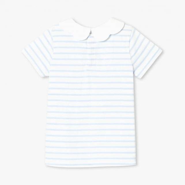 Girl striped polo shirt