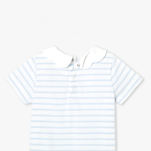 Girl striped polo shirt