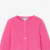 Baby girl cardigan in garter stitch