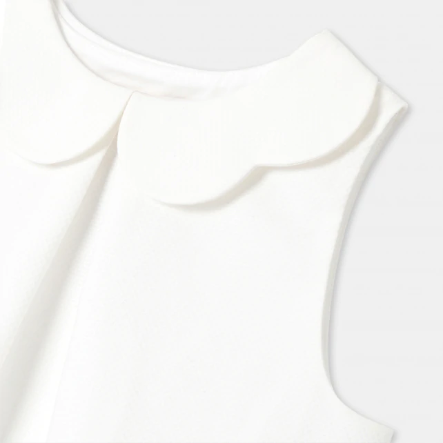 Girl top in honeycomb piqué