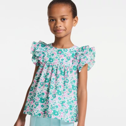 Girl blouse in Liberty fabric