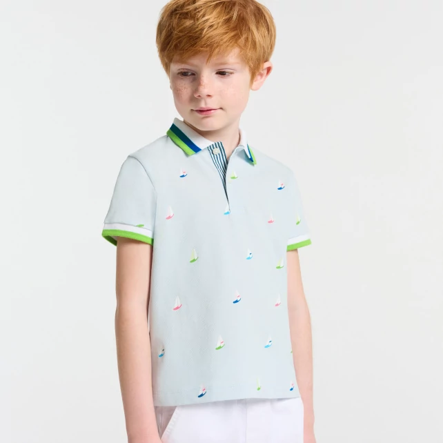 Boy boat polo shirt