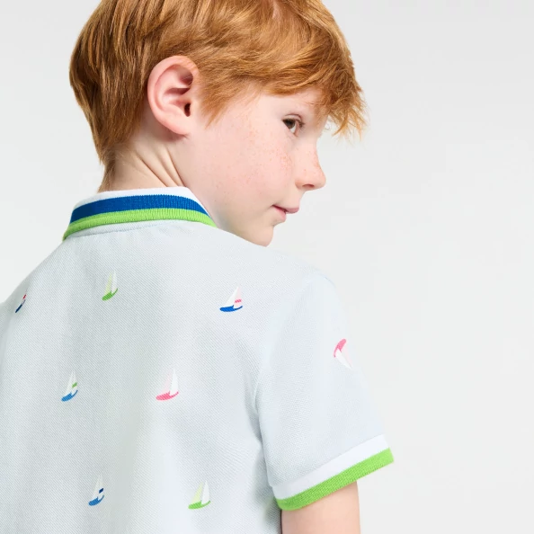 Boy boat polo shirt