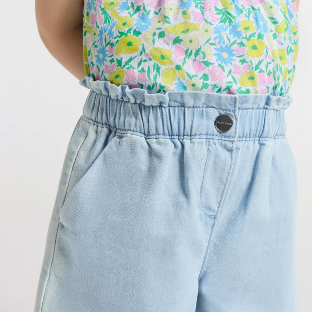 Baby girl lightweight denim shorts